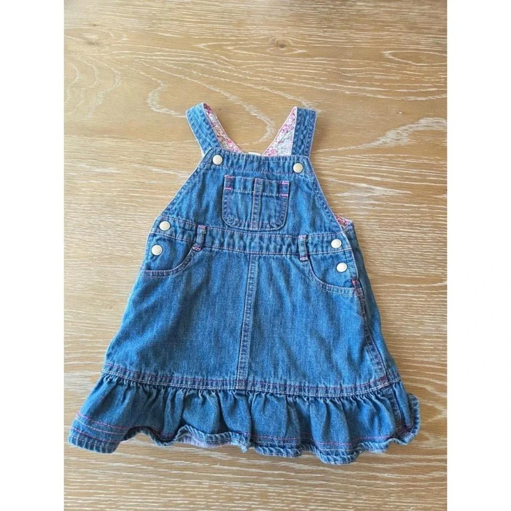 Vintage‎ baby gap girl overalls dress size 12-18 mos from 2008